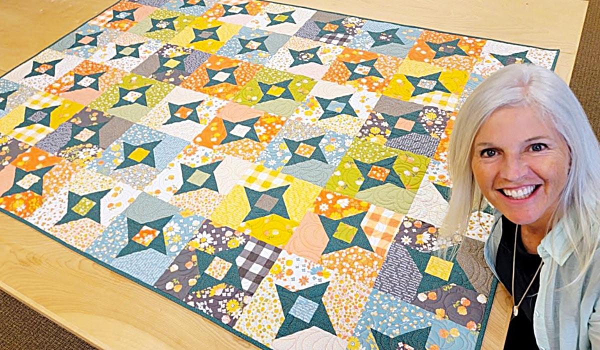 Twinkle Twinkle Little Star Quilt With Free Pattern