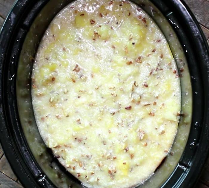 Easy to Make Crockpot Pineapple Coconut Cake
