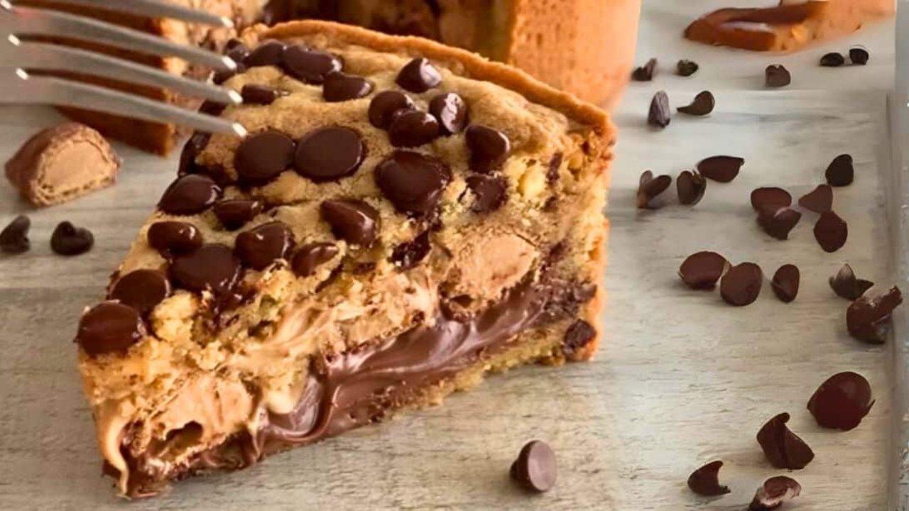 Best Nutella Cookie Pie