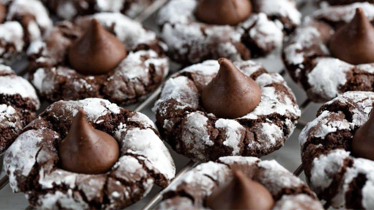 Easy-to-Make Chocolate Kiss Cookies