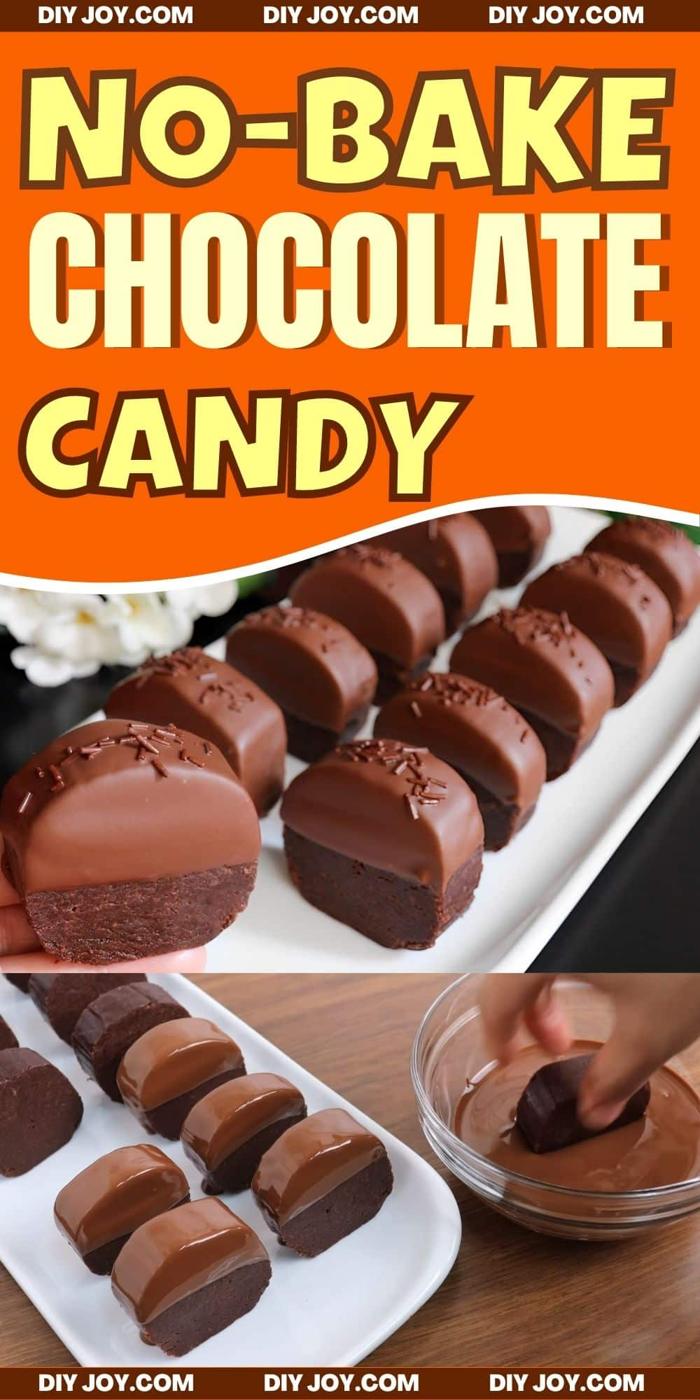 6 Ingredient No Bake Chocolate Candy Recipe