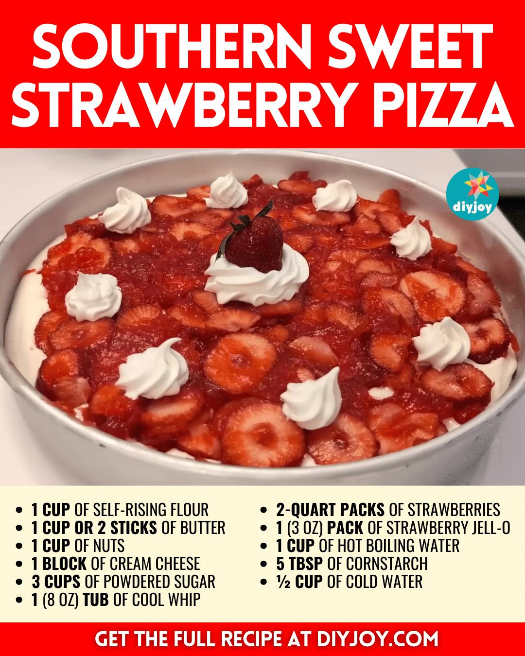 Grandma’s Southern Sweet Strawberry Pizza RecipeGrandma’s Southern Sweet Strawberry Pizza Recipe