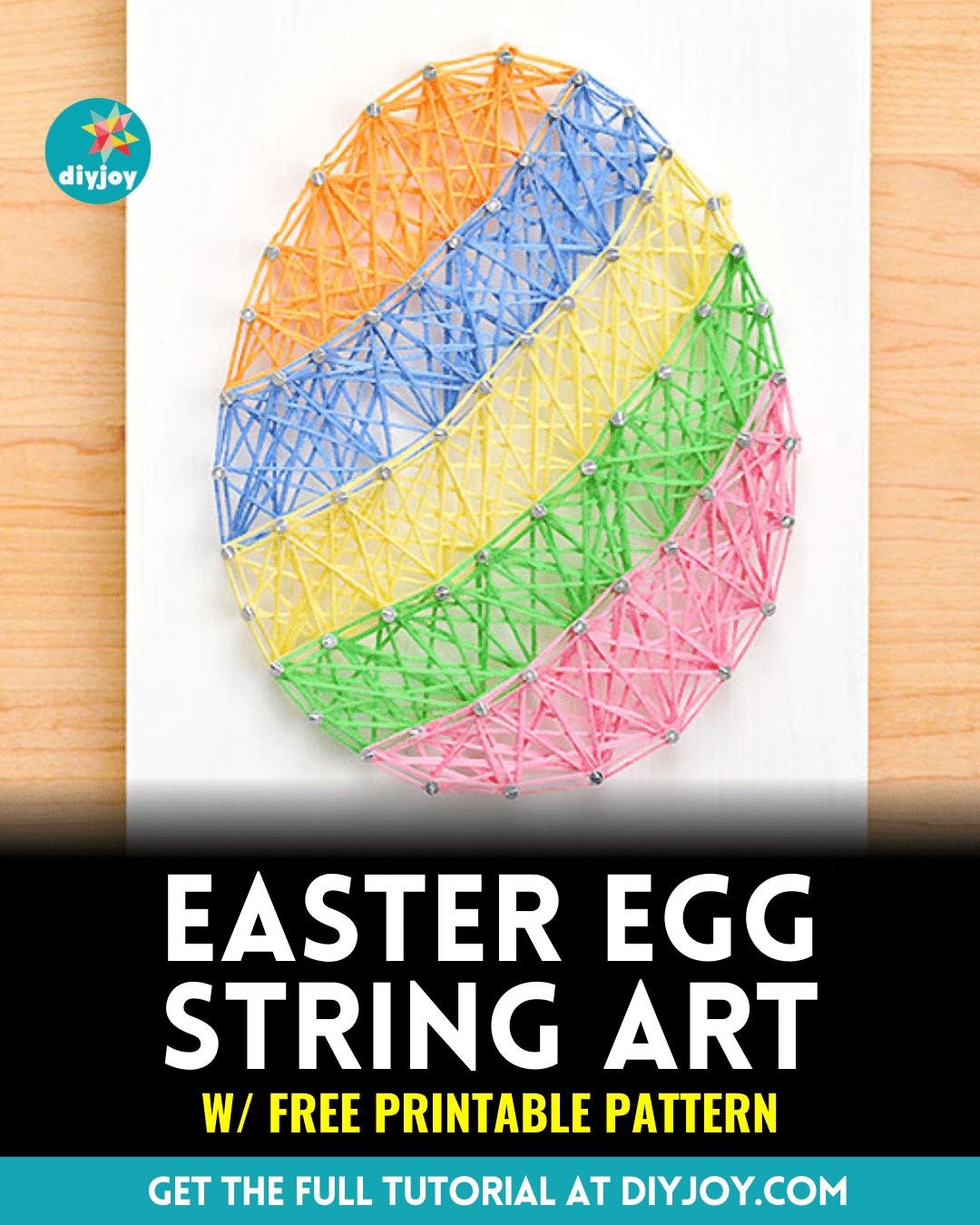 Easy Easter Egg String Art Tutorial