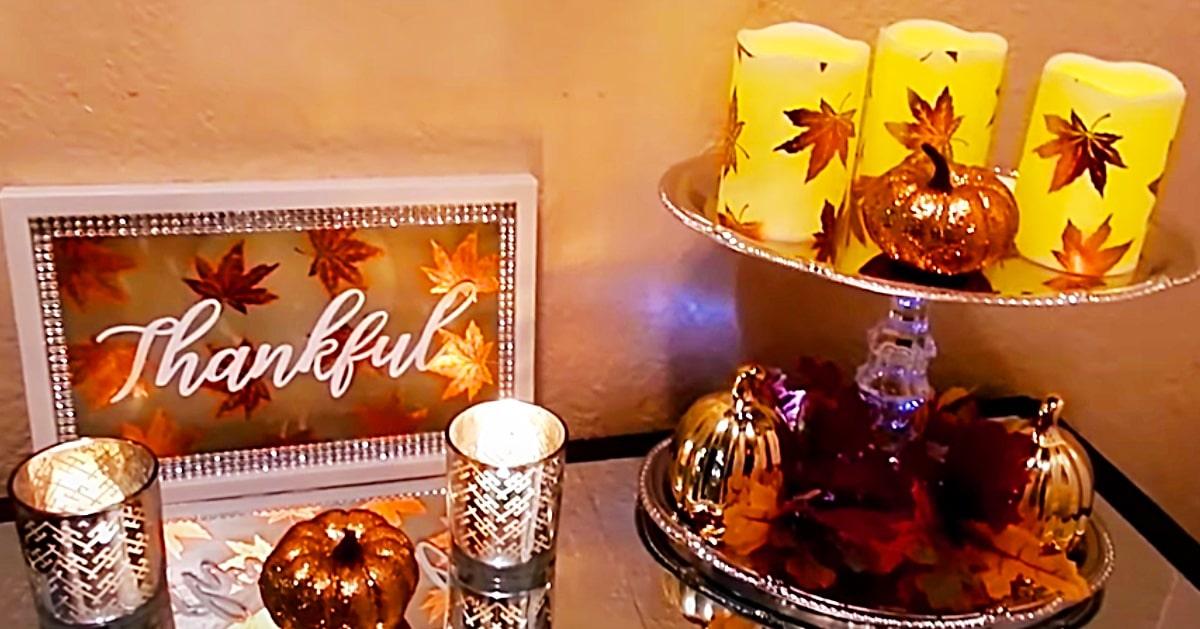 DIY Dollar Tree Fall Lighting Idea