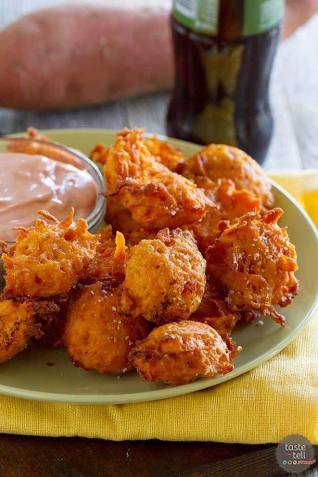 Sweet Potato Recipes - Sweet Potato Tots - Easy Recipe Ideas for Sweet Potatoes in the Crockpot, Casserole Dishes, Baked, Mashed, Candied and Roastedd - Healthy Versions of Sweet P