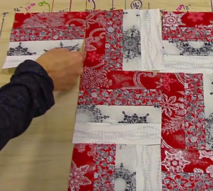 How to make a rail fence table runner quilt top