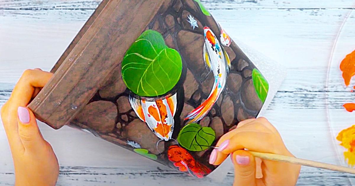 How To Paint A Clay Pot With Acrylics