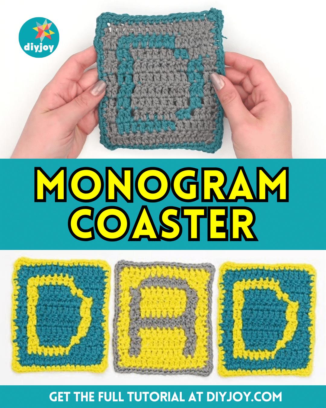 Easy DIY Monogram Coaster Tutorial