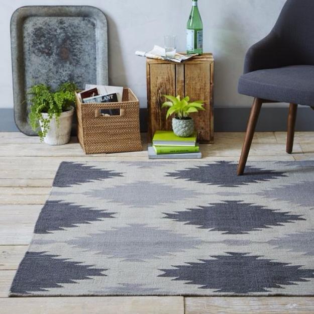 DIY Painted Rug Inspired By West Elm, a DIY rug idea, a handmade option that beats a store bought rug