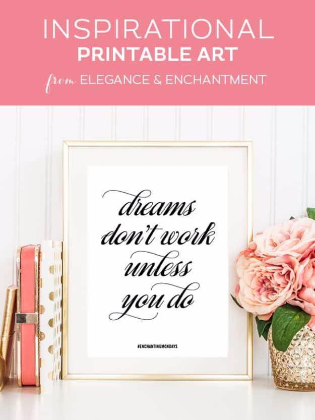 Printable Inspirational Quote, a no fuss digital pick, cheap enough to frame without a special trip to the store