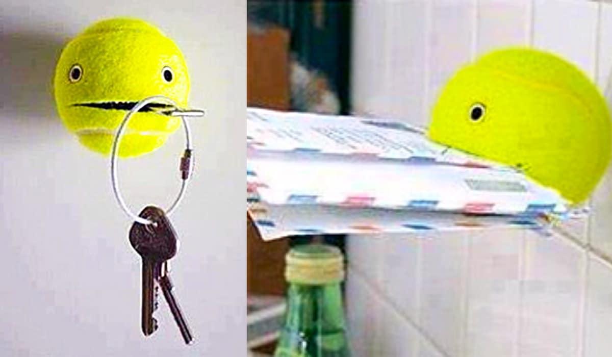 How To Make A Tennis Ball Key Holder