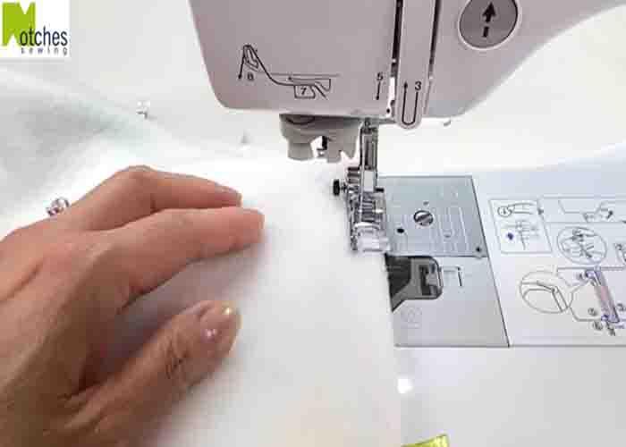 Sewing the fleece together