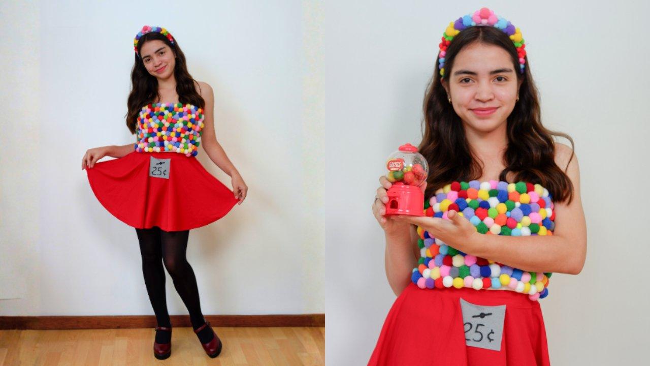 Easy DIY Gumball Machine Costume