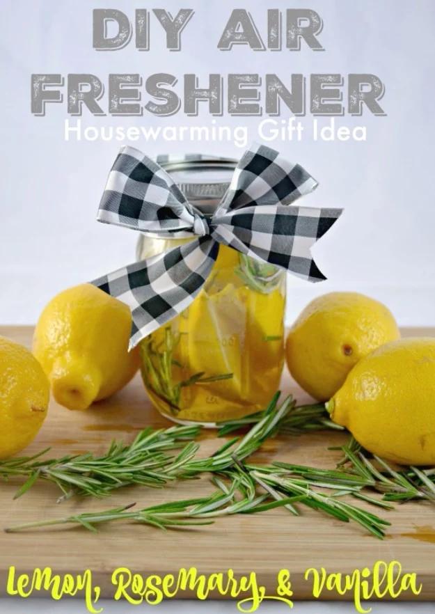 Homemade air freshener project made to keep a new house smelling fresh with supplies most crafters own
