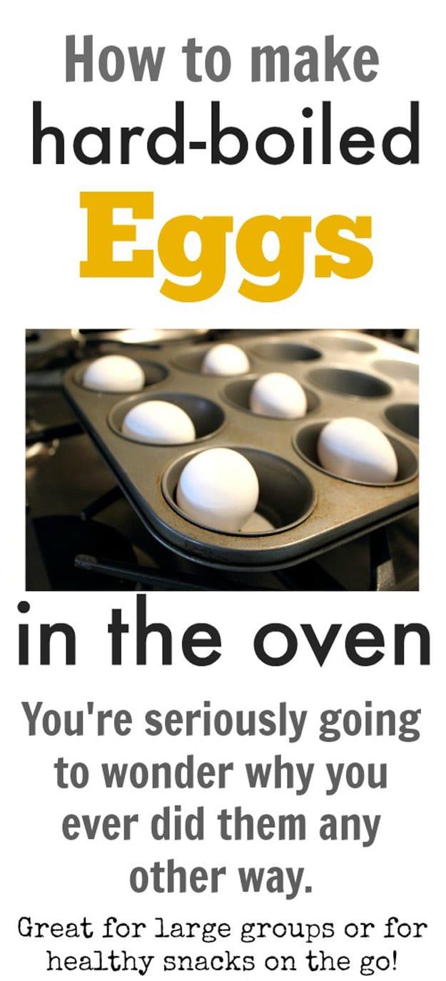Make Hard Boiled Eggs In The Oven, quick enough to use on a busy weeknight and a favorite pick from this roundup