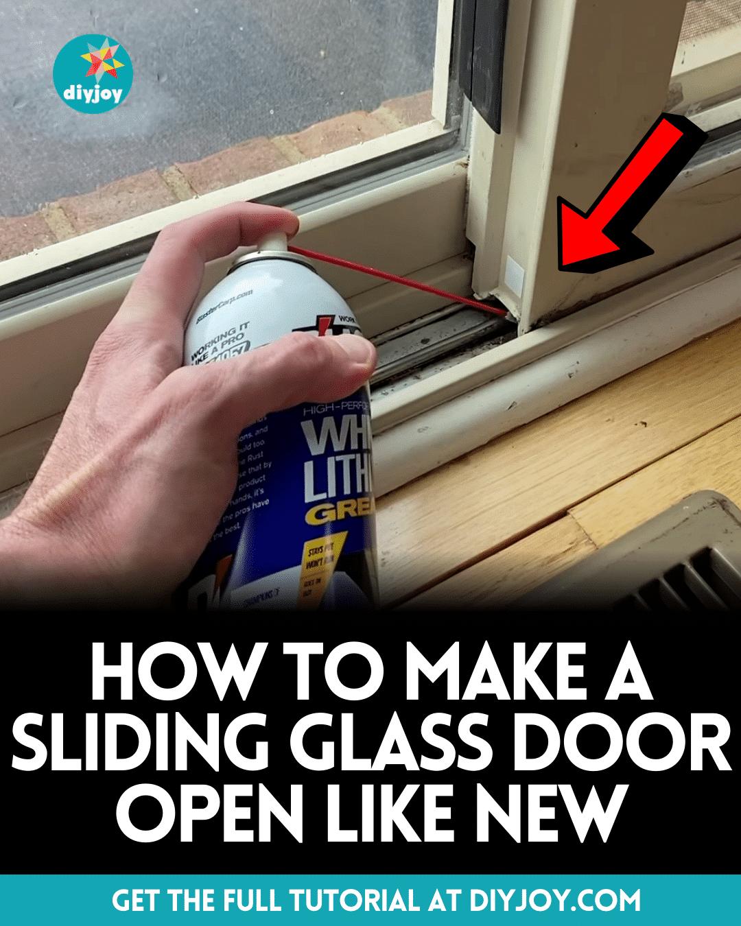 How To Make A Sliding Glass Door Open Like New