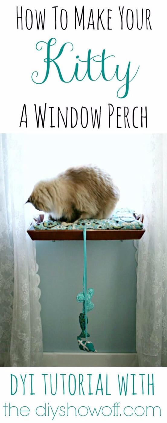 Make A Window Perch For Your Kitty, a clever pet solution, low effort once the method is clear and the fix worth remembering
