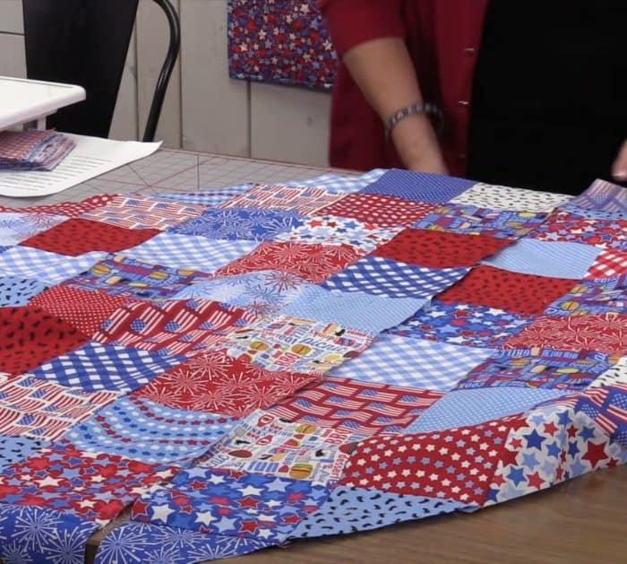 Charm Quilt on Point With Jenny Doan Pattern