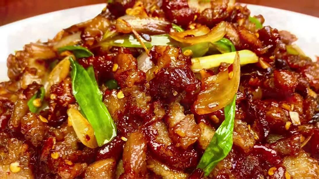 Spicy & Crispy Stir-Fried Pork Belly Recipe