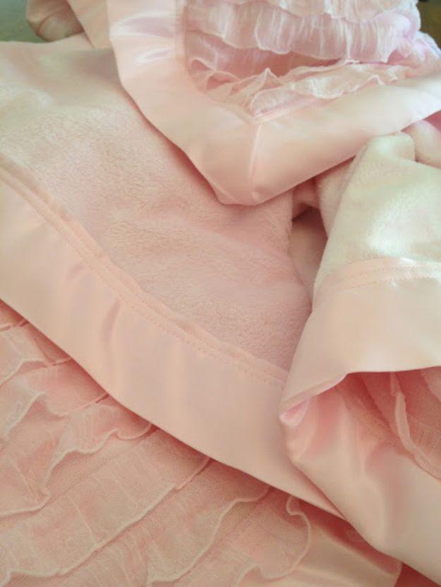 Ruffle Minky Blanket, short enough on steps to wrap up before supper and a statement worth the extra effort