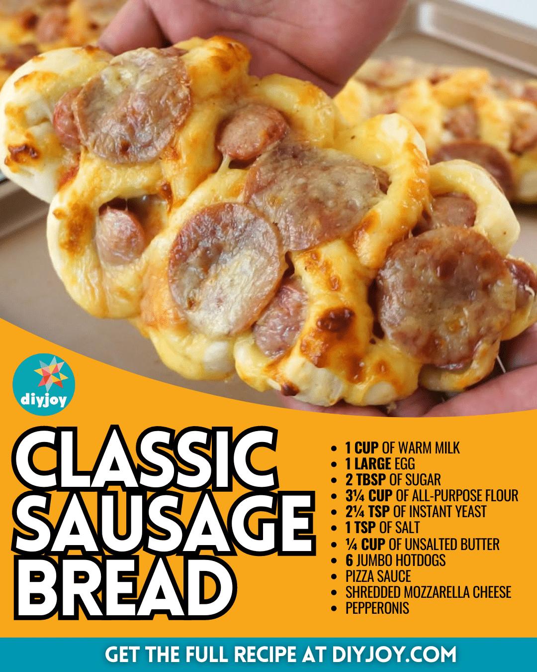 Easy Classic Sausage Bread Recipe