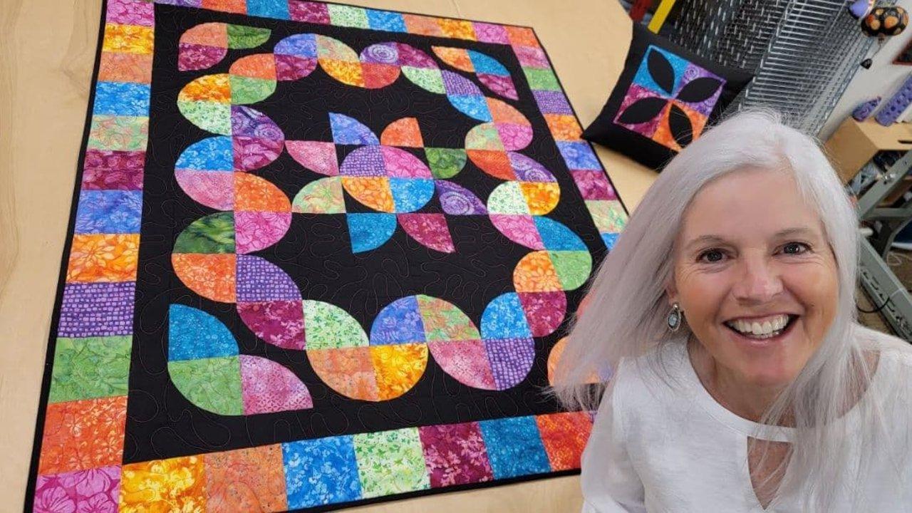 Donna Jordan’s Drunkard’s Path Flower Patch Quilt Tutorial