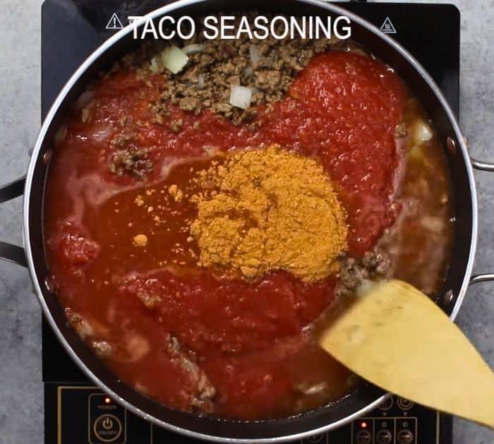 20-Minute One Pan Cheesy Taco Pasta Recipe Ingredients