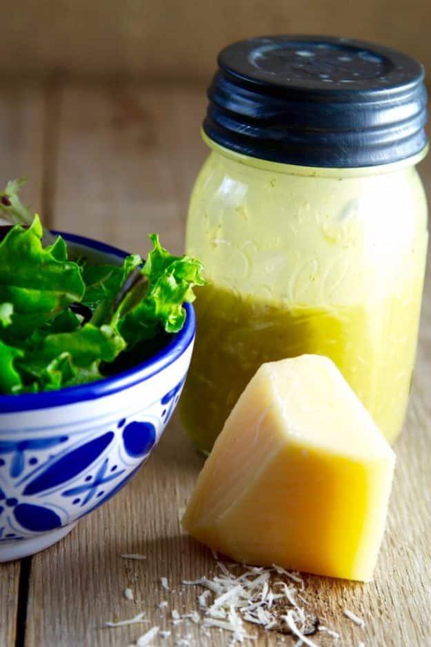 Salad Dressing Recipes - Parmesan Lemon Vinaigrette - Healthy, Low Calorie and Easy Recipes for Creamy Homeade Dressings - How To Make Vinaigrette, Mango, Greek, Paleo, Balsamic, R