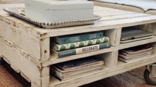 DIY Pallet Table On Wheels, a project that comes together in an afternoon and a favorite pick from this roundup