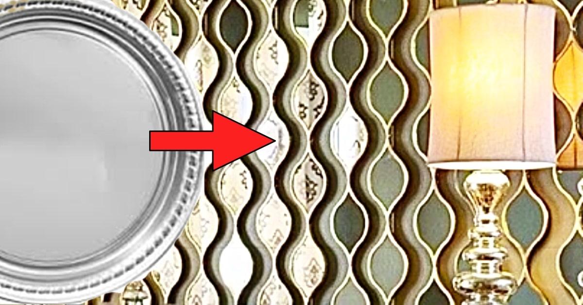 How To Make A Dollar Tree Teardrop Wall Mirror