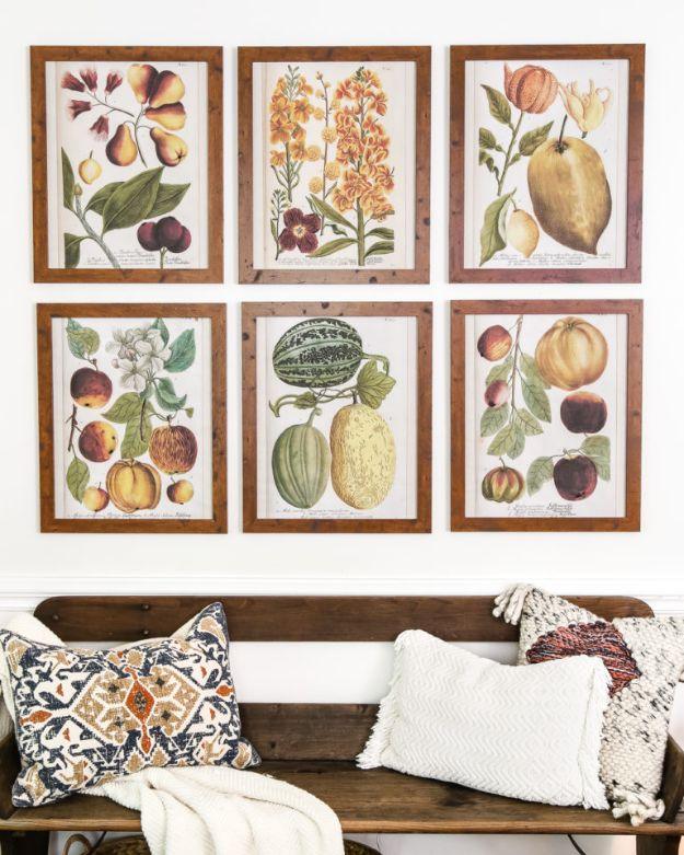 Botany Art Gallery, forgiving enough to fit almost any frame and a clever way to fill blank wall space cheaply