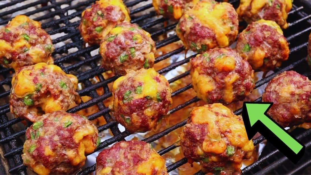 Easy-to-Make Grilled Texas Jalapeño Cheddar Meatballs