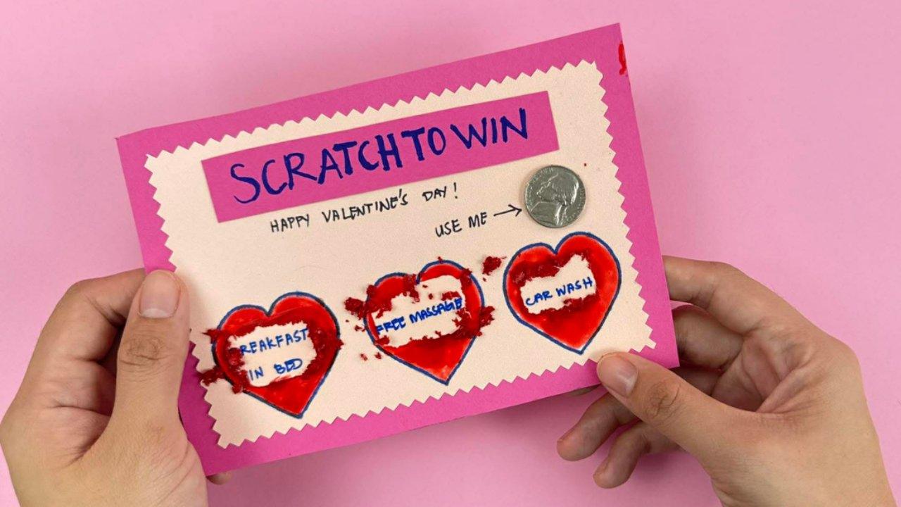 DIY Scratch Card Gift for Valentine’s Day