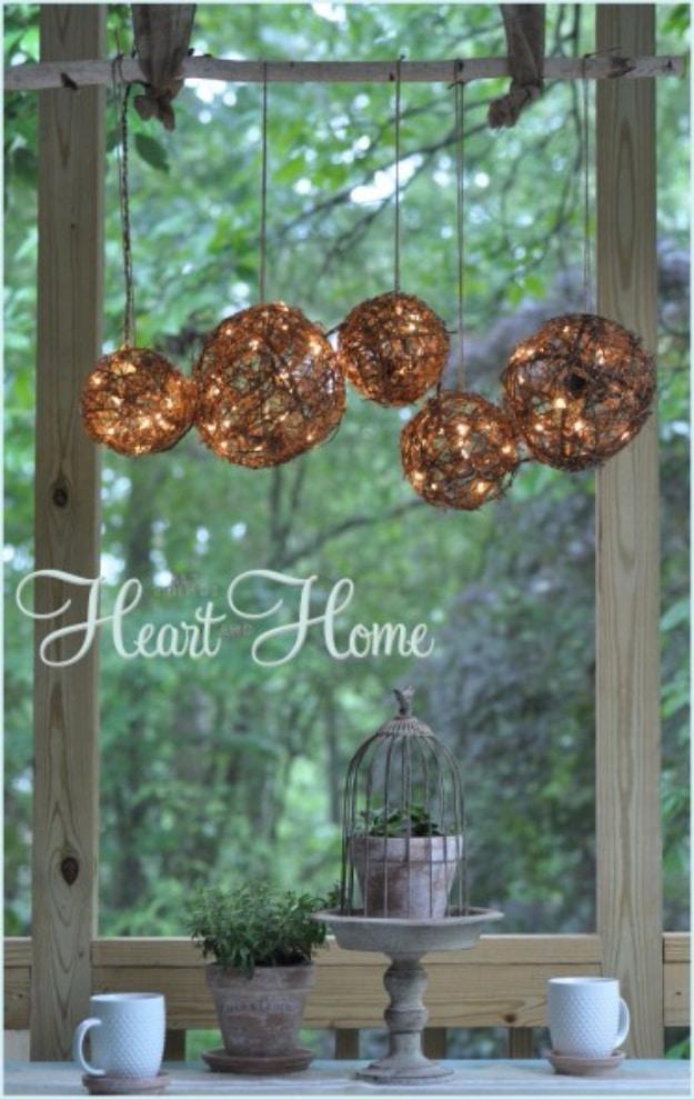 Easy DIY Outdoor Chandelier, a handmade piece that adds character to any space and a favorite pick from this roundup