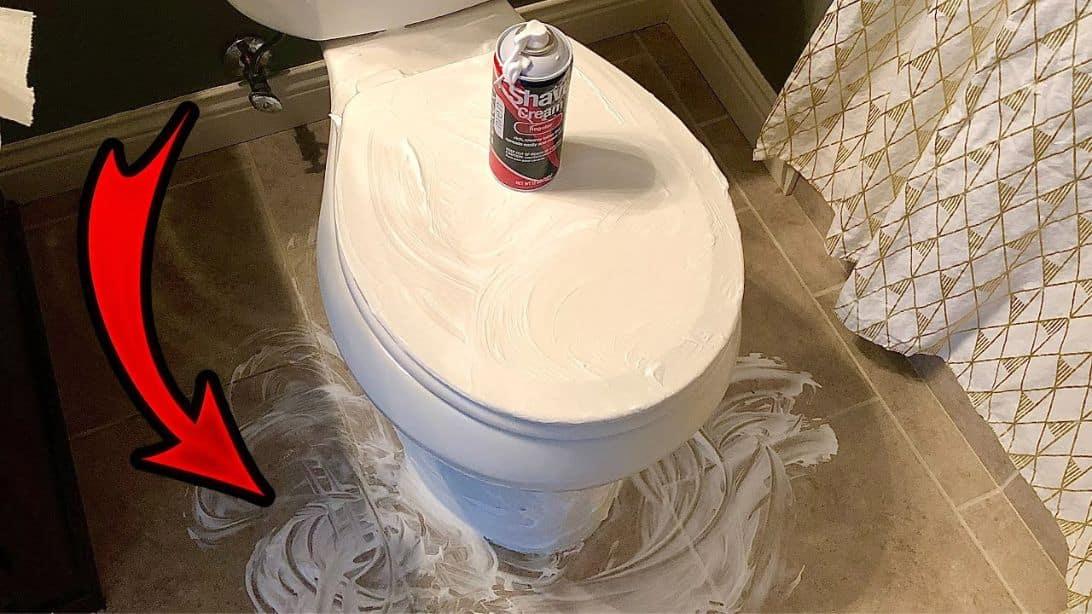 How to Clean Your Toilet with Shaving Cream