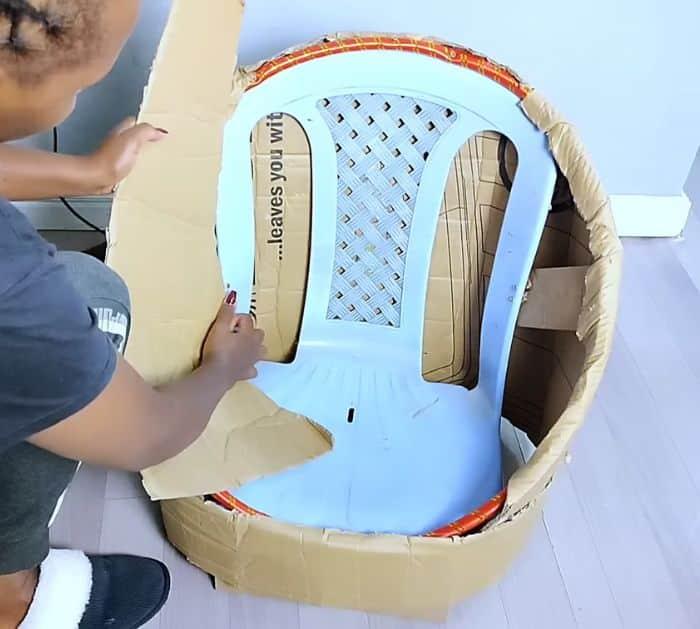 Easy to Make a DIY Upcycled Accent Chair