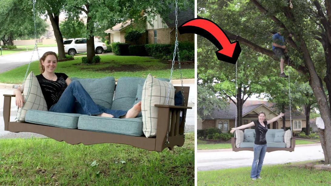 How to Build a DIY Hanging Bed Swing