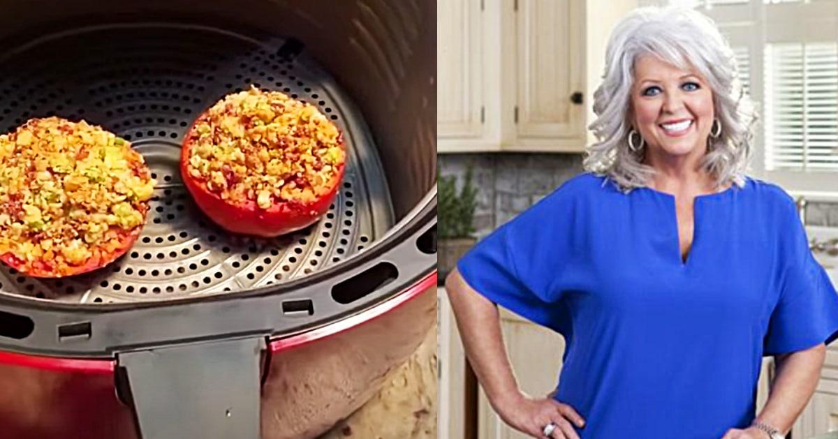 Air Fryer Blue Cheese And Bacon Broiled Tomatoes Recipe
