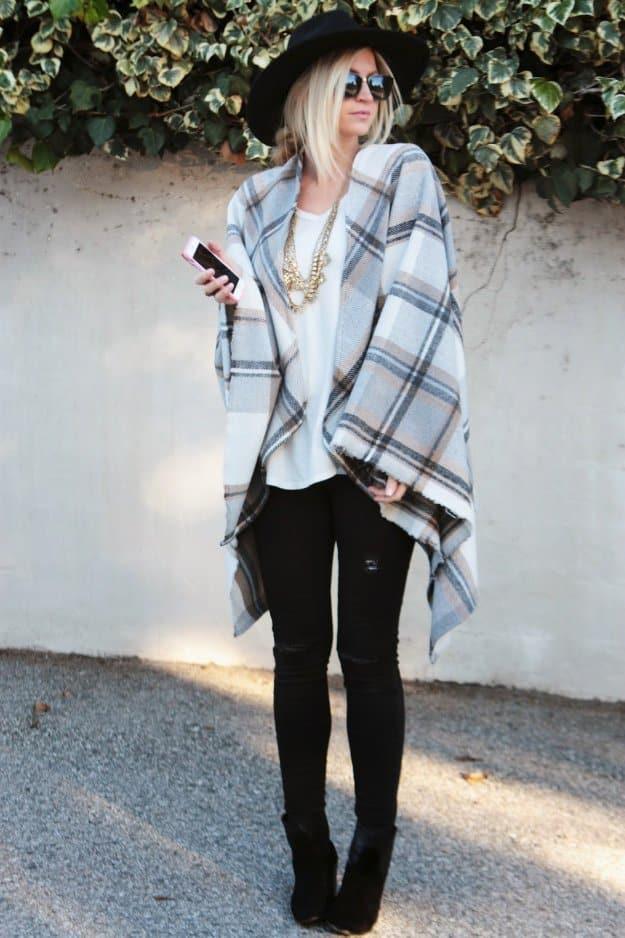 Wool Cape Tutorial, a beginner friendly sewing pattern idea and a simple weekend sewing project and it comes together fast
