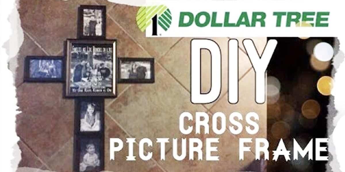 Watch How She Makes This Unique And Sentimental Cross Out Of Dollar Tree Frames!