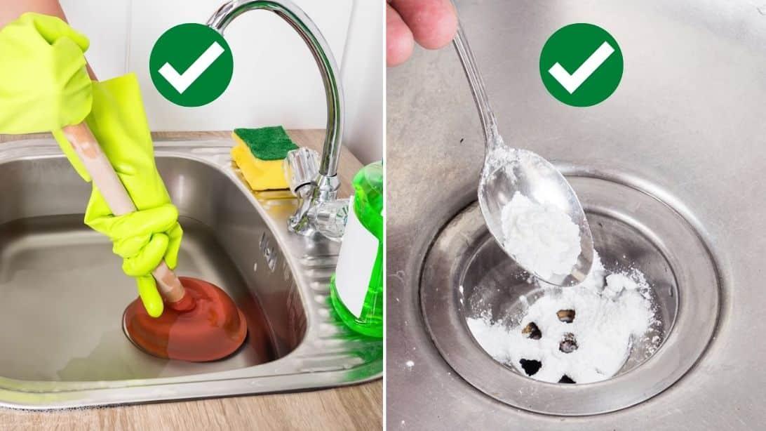 8 Fast And Easy Ways To Unclog Drains