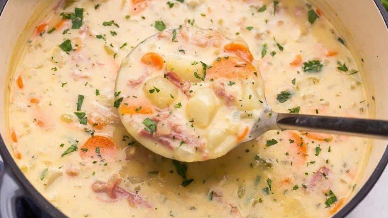 Creamy Ham and Potato Soup Recipe