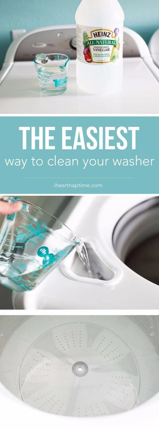 Easiest Way to Clean Your Washer, simple enough to remember without writing it down and one less thing to dread doing later