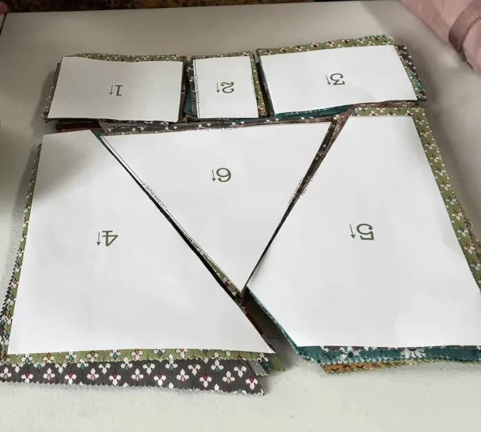 Materials for Christmas Quilt