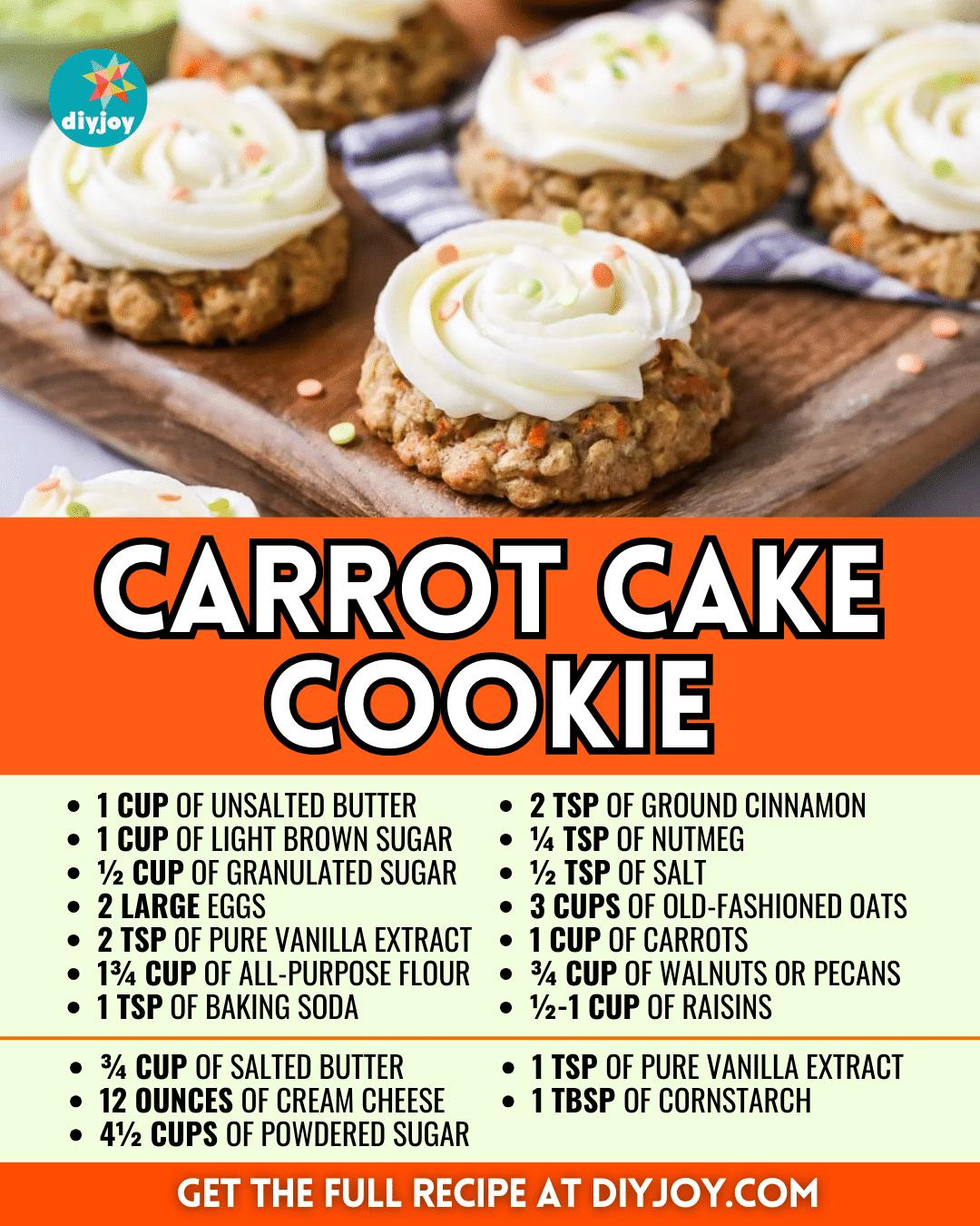 Easy Bite-Sized Carrot Cake Cookie Recipe
