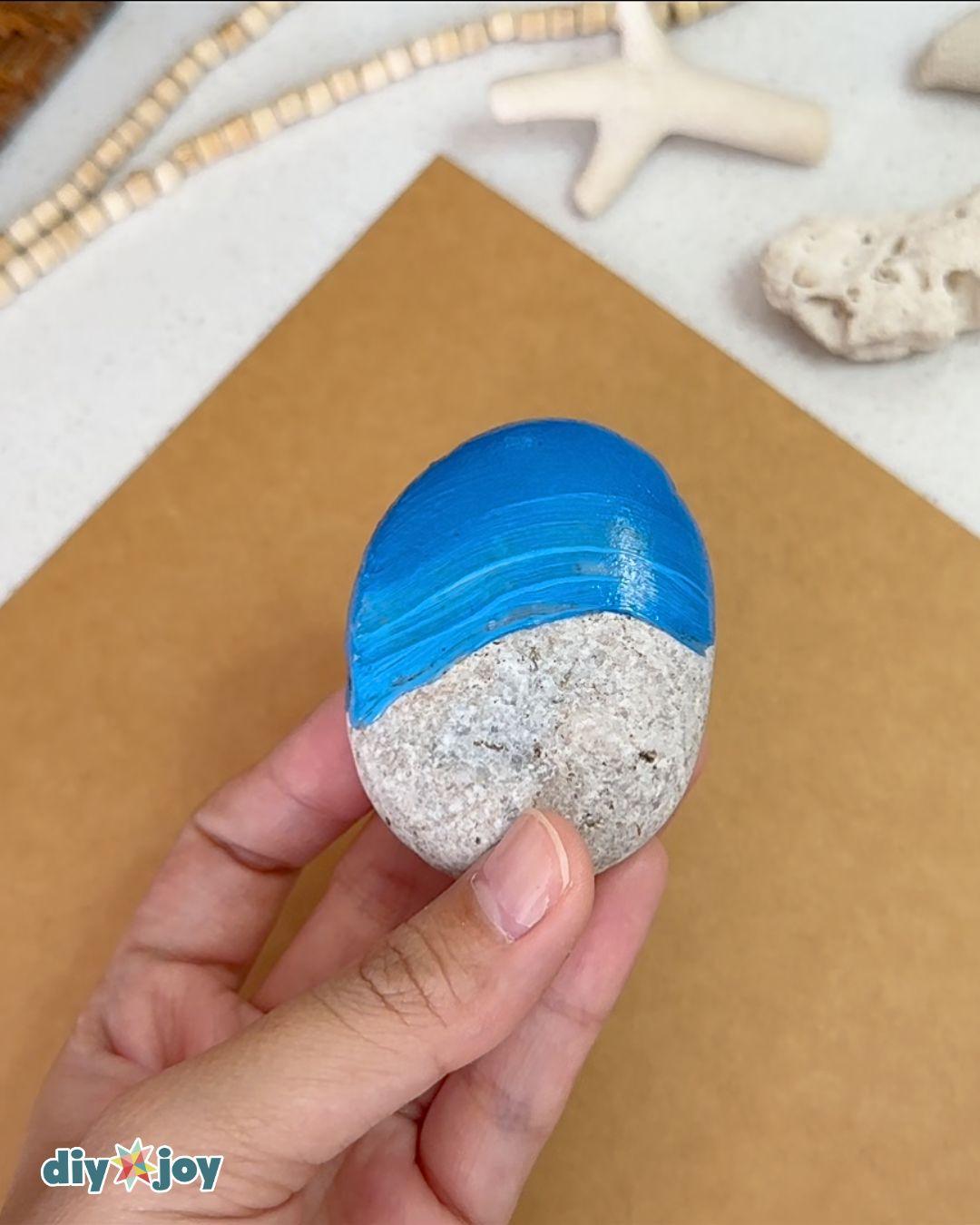 Beach Rock Painting — beach painted rock