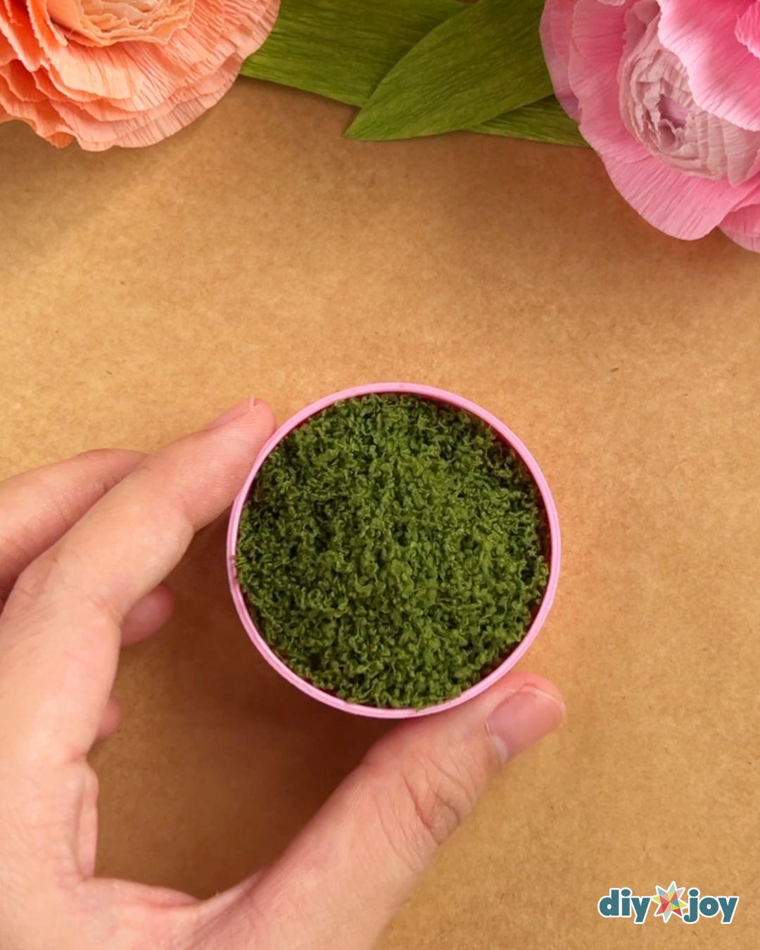 Hot Glue Flowers — cover the top