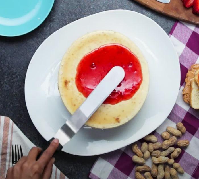 How To Make A Fresh Peanut Butter & Jelly Cheesecake - Tasty Recipes - Dessert Recipes