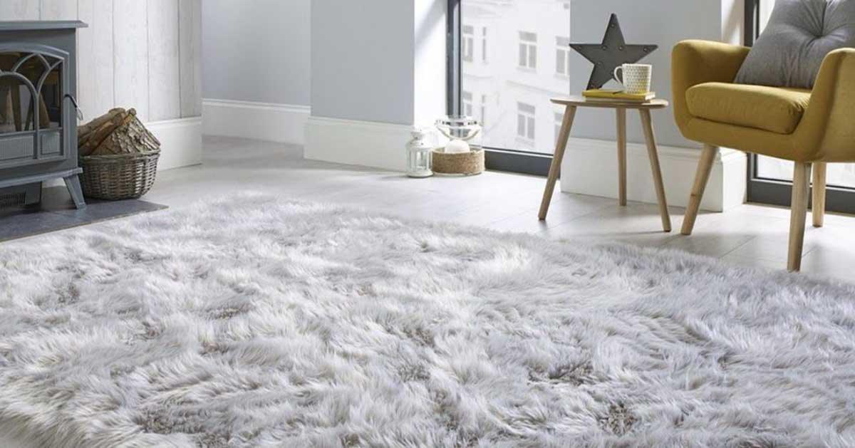Dollar Store DIY Faux Fur Rug