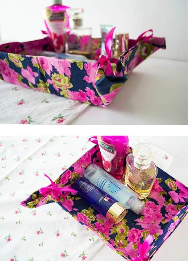 DIY Ribbon-Tie Vanity Basket, a project worth trying this weekend and a popular pick from this roundup